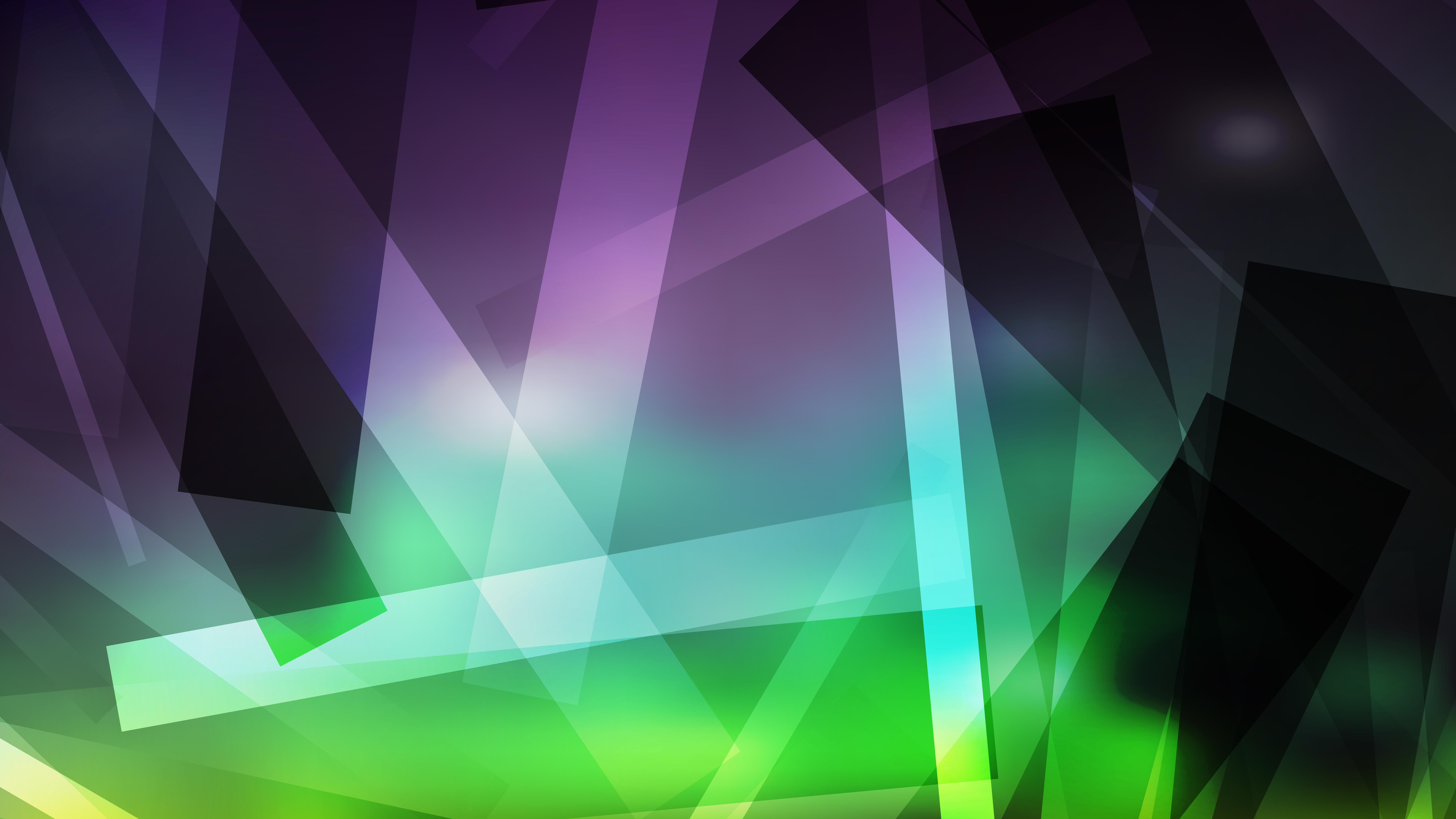 8000x4500 Free Abstract Purple and Green Lines Stripes and Shapes Background Vector Art