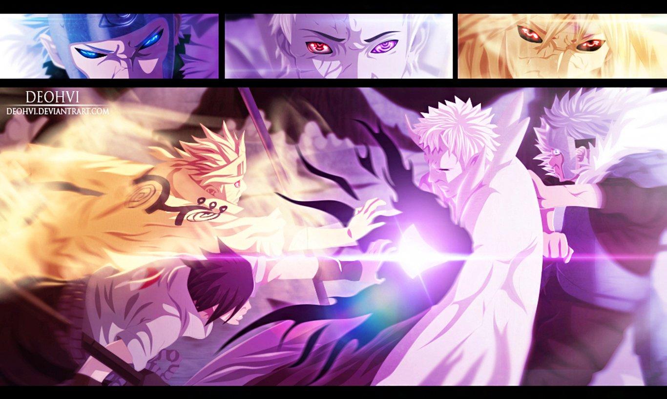 1366x817 Naruto, Sasuke, Minato and Tobirama Vs Obito Wallpaper and Background Imagex817