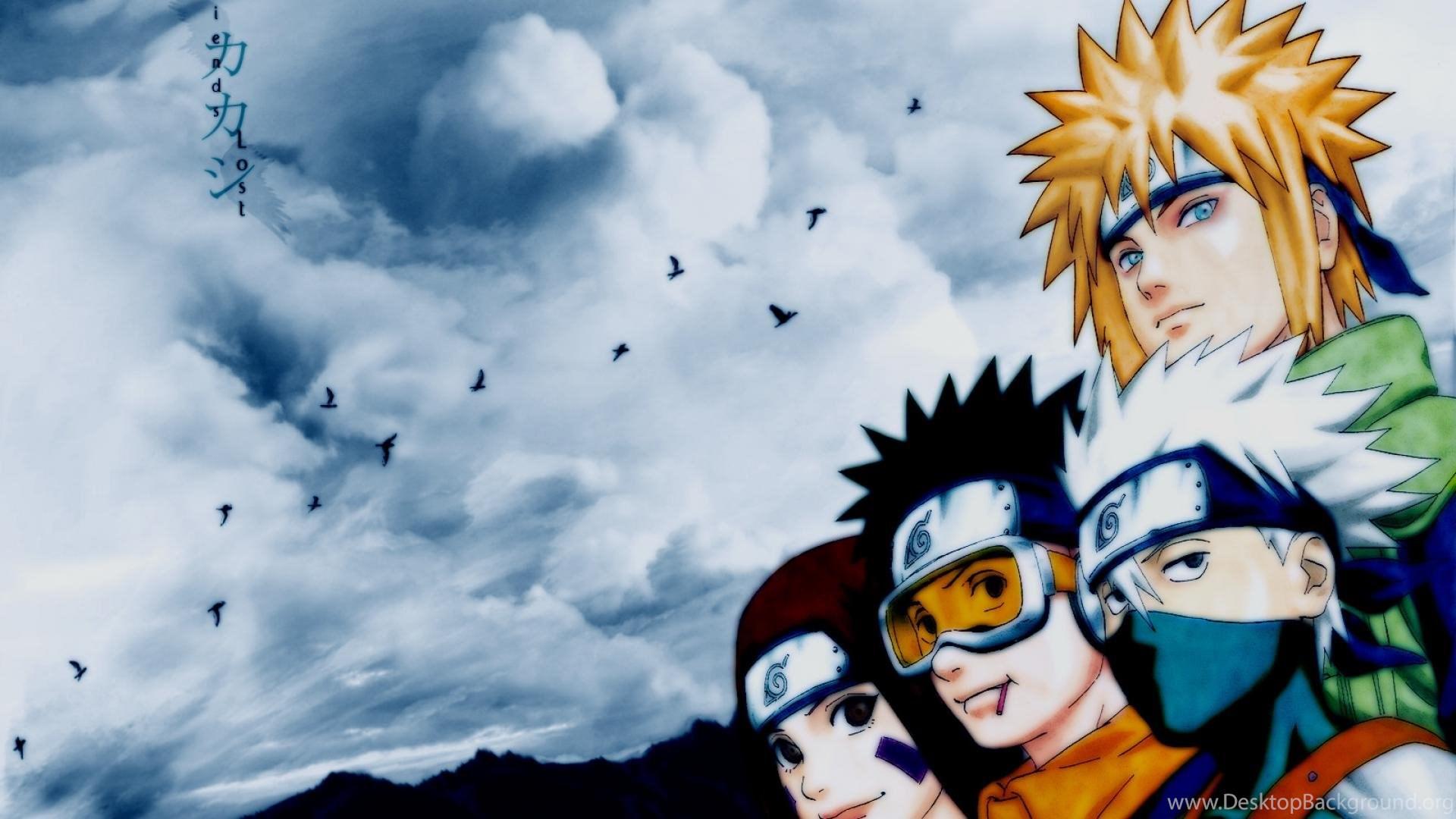 1920x1080 Kakashi Hatake Minato Namikaze Naruto Shippuden Rin Uchiha Obito. Desktop Background