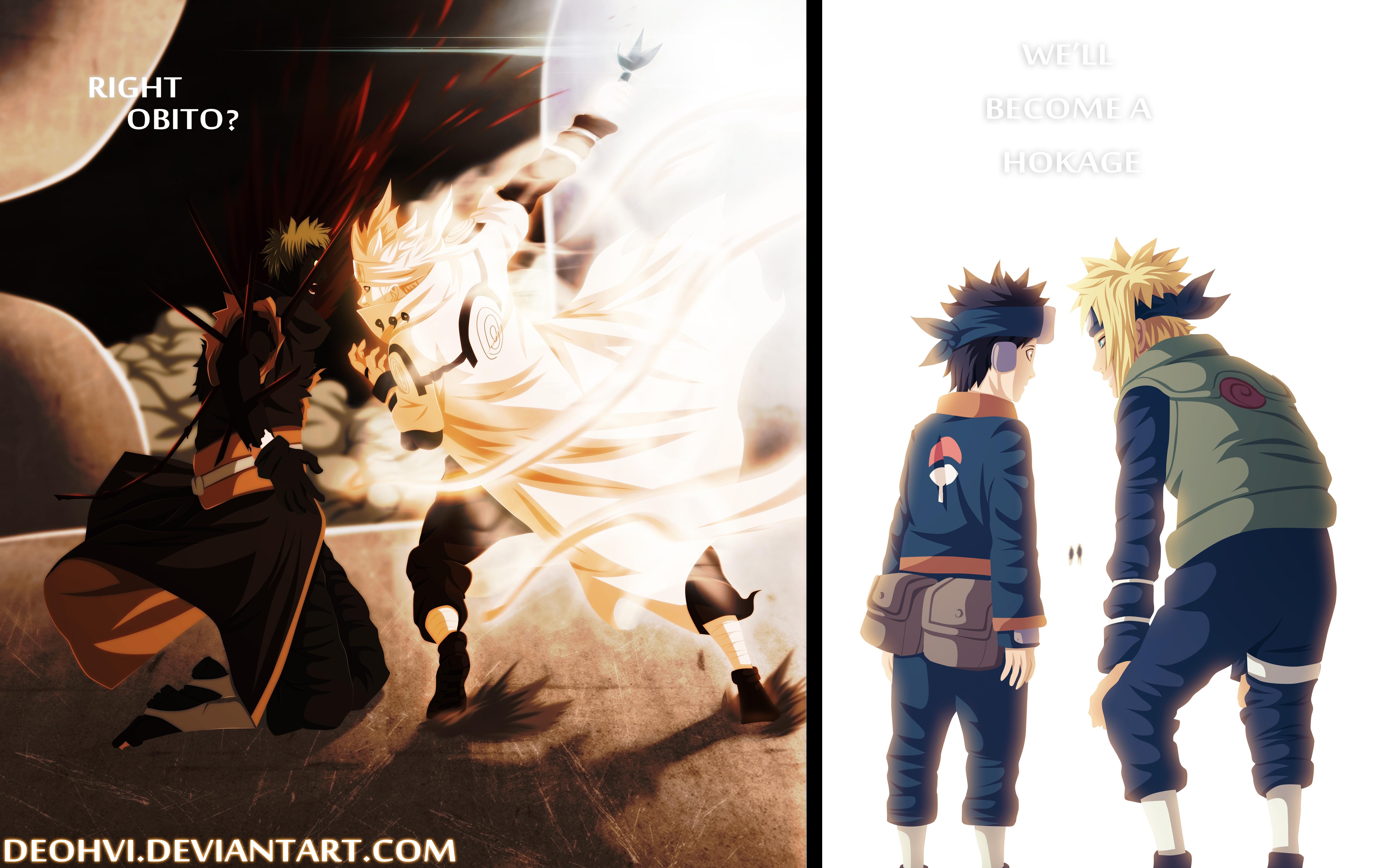 5780x3600 We'll become a Hokage! Right Obito? 4k Ultra HD Wallpaper