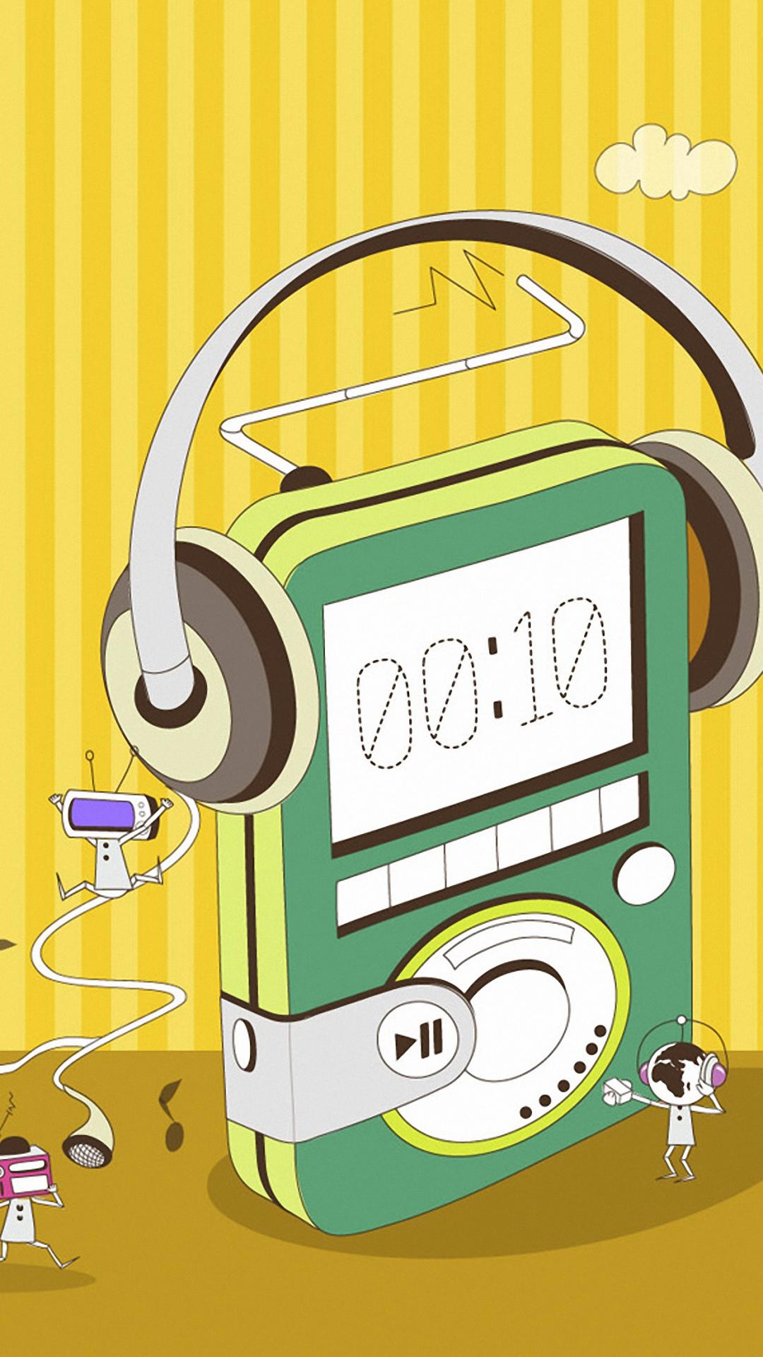 1080x1920 Vector Music Mp3 iPhone 6 Wallpaper HD