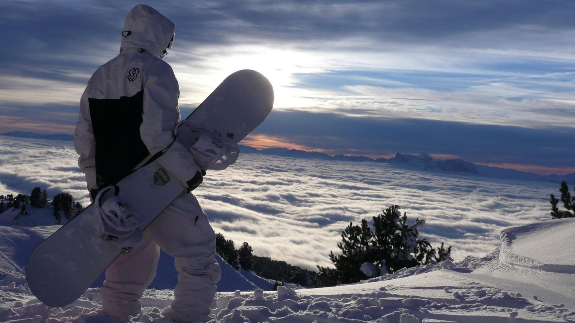 1920x1080 Hd Start To Man Snowboarding Mountain Wallpaper Photo