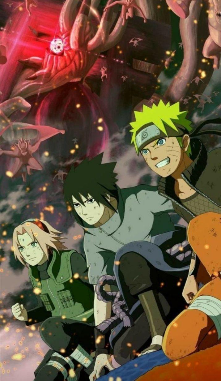 715x1232 Naruto and Sasuke Wallpaper