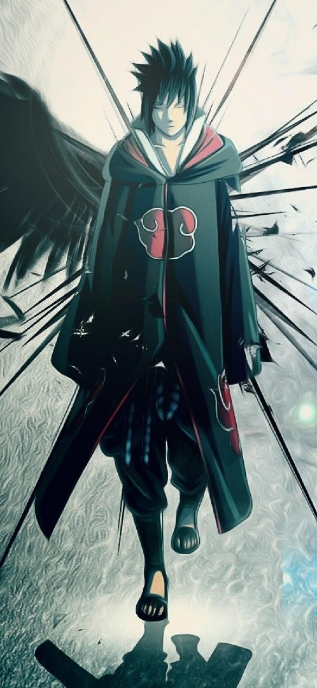 1080x2340 Download 1080x2340 Uchiha Sasuke, Naruto Shippuden, Akatsuki Wallpaper for Xiaomi Mi 10 & Mi 9 & Mi Mix 3 & Black Shark Huawei P30 Pro, Vivo V15 Pro, OnePlus 6T, Huawei Y9 2019