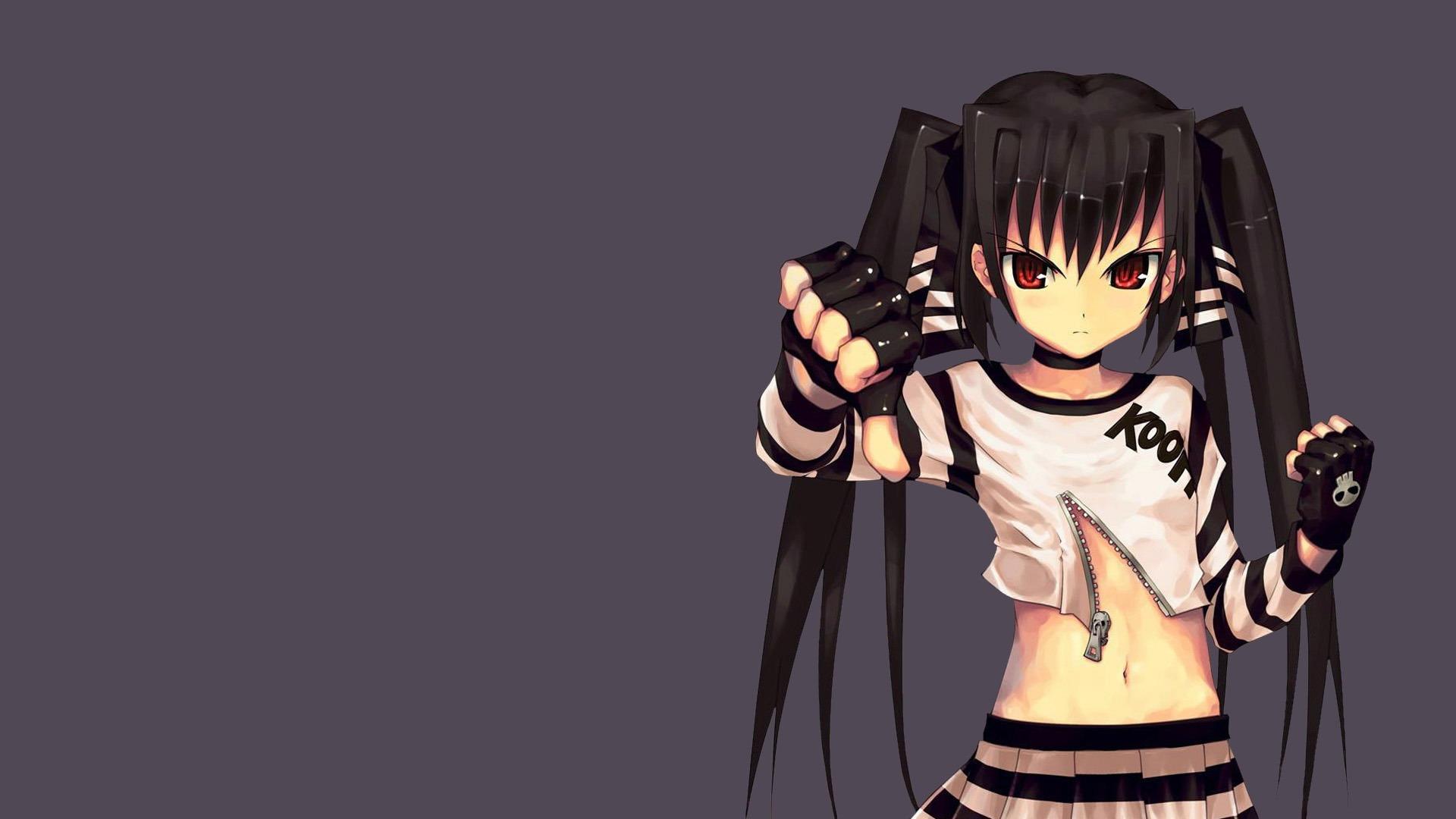 1920x1080 Punk Girl Anime Character Wallpaper