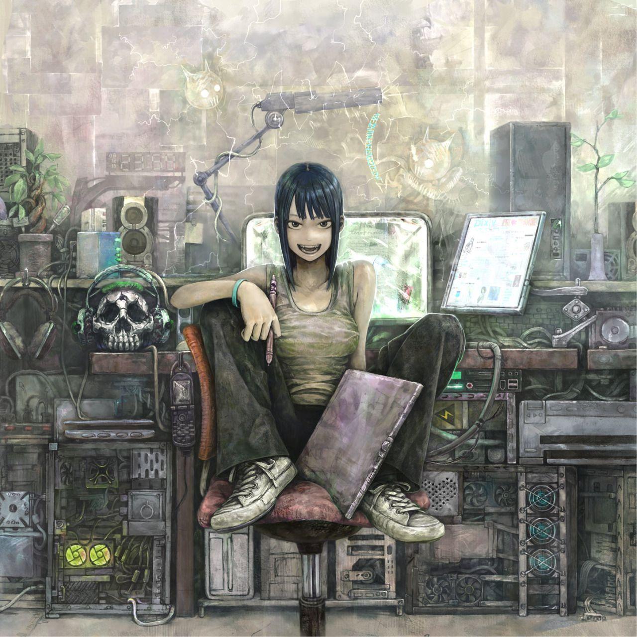 1280x1280 Cyberpunk Noise : Photo. Anime wallpaper, Cool anime wallpaper, Anime