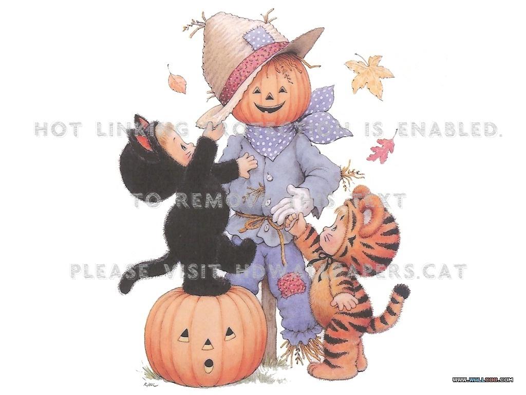 1024x768 happy to be scarecrow pumpkin dress up 3D