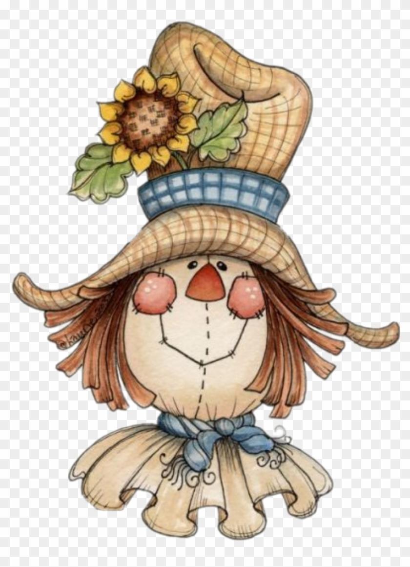 840x1161 cute #scarecrow #fall Clip Art Scarecrow, HD Png Download
