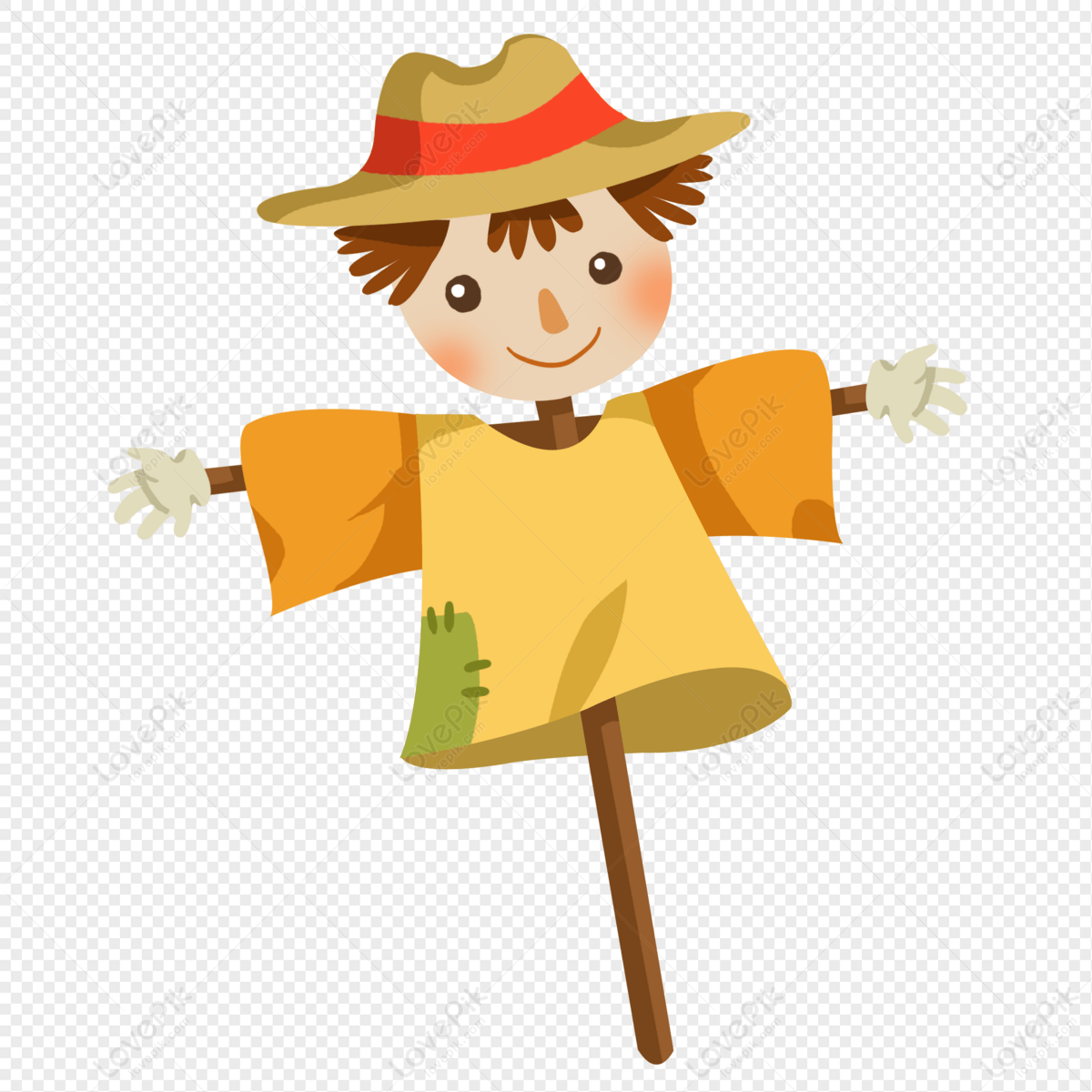 1200x1200 Cute Scarecrow PNG Image With Transparent Background. Free Download On Lovepik