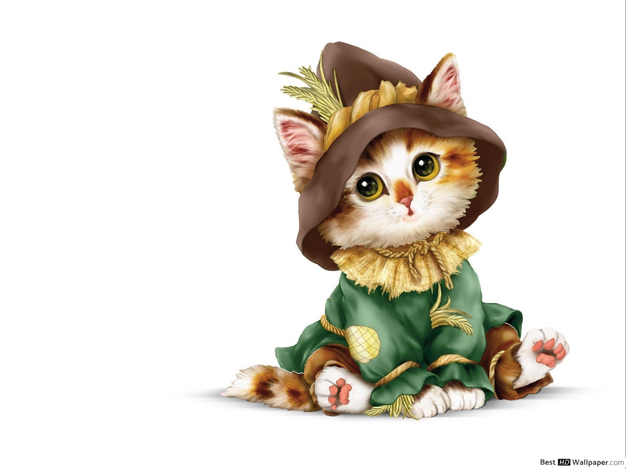 2048x1536 Cute Scarecrow