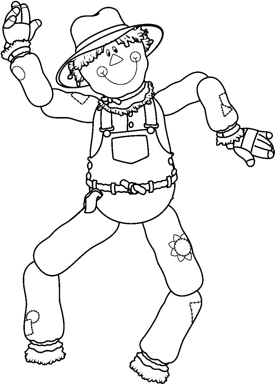 929x1296 Download Simple Scarecrow Black And White Wallpaper Gallery Clipart PNG Free
