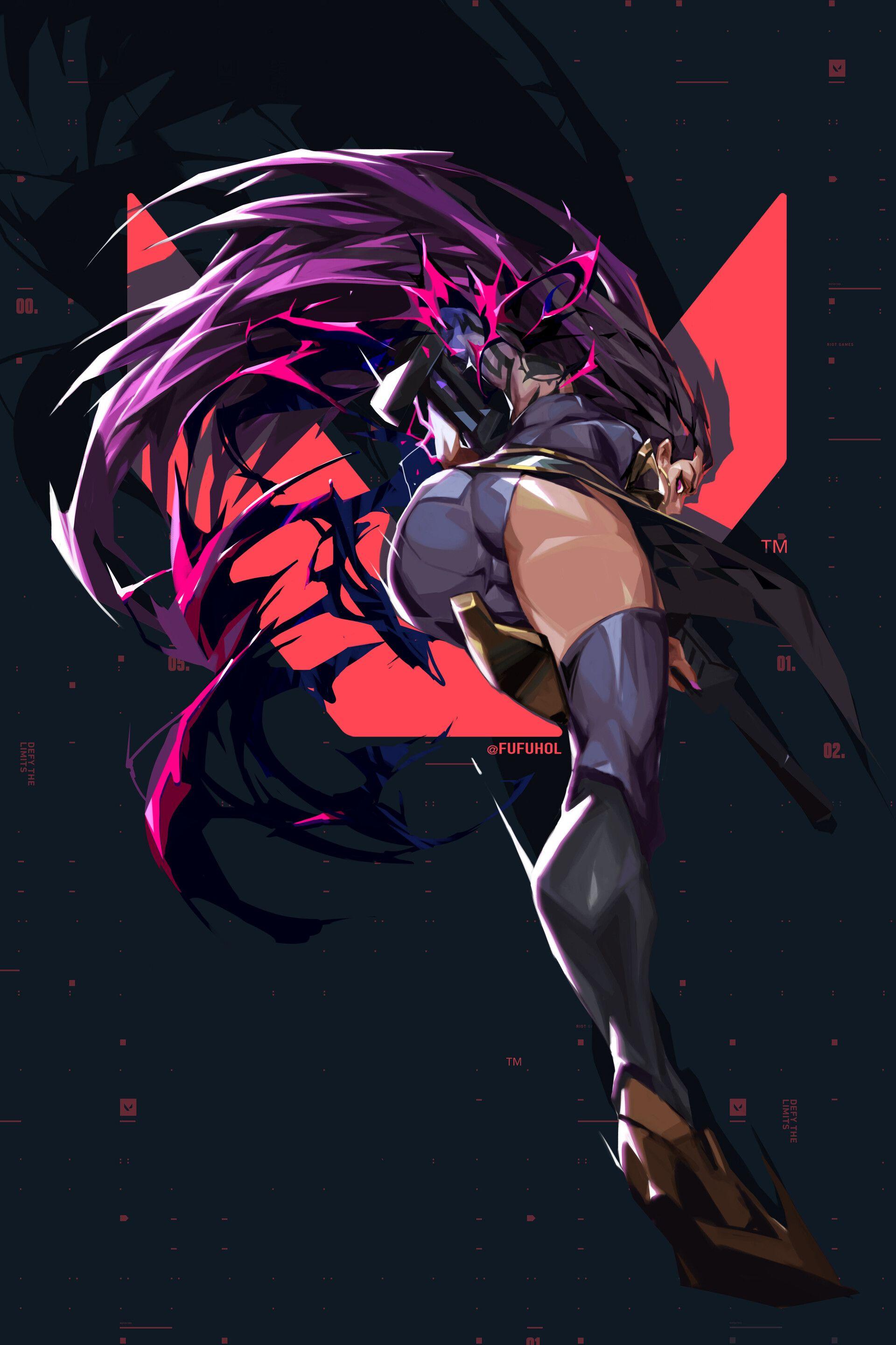 1920x2880 REYNA fanart from VALORANT, M Lee. Character art, Anime character design, Fantasy art
