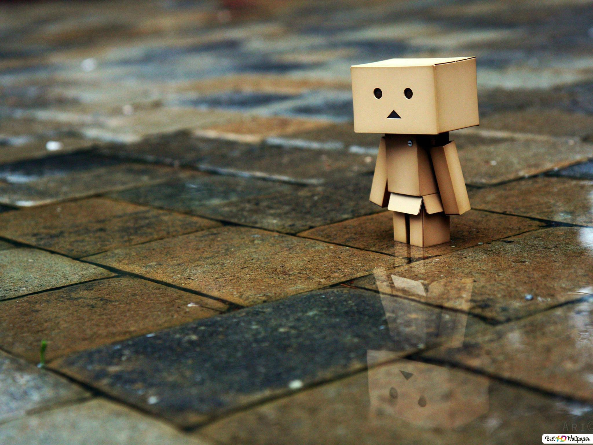 2048x1536 Sad Box man robot HD wallpaper download