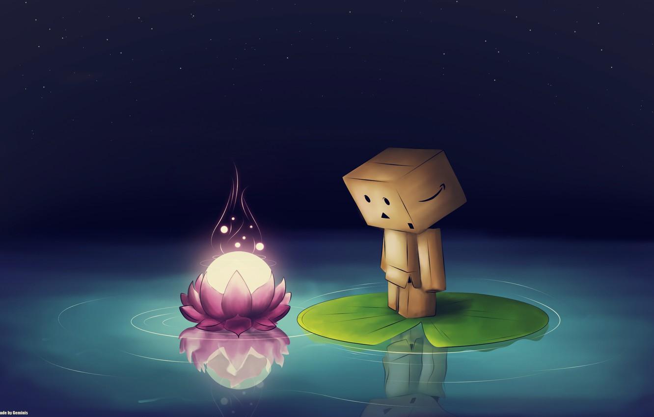 1332x850 Wallpaper flower, box, robot image for desktop, section настроения