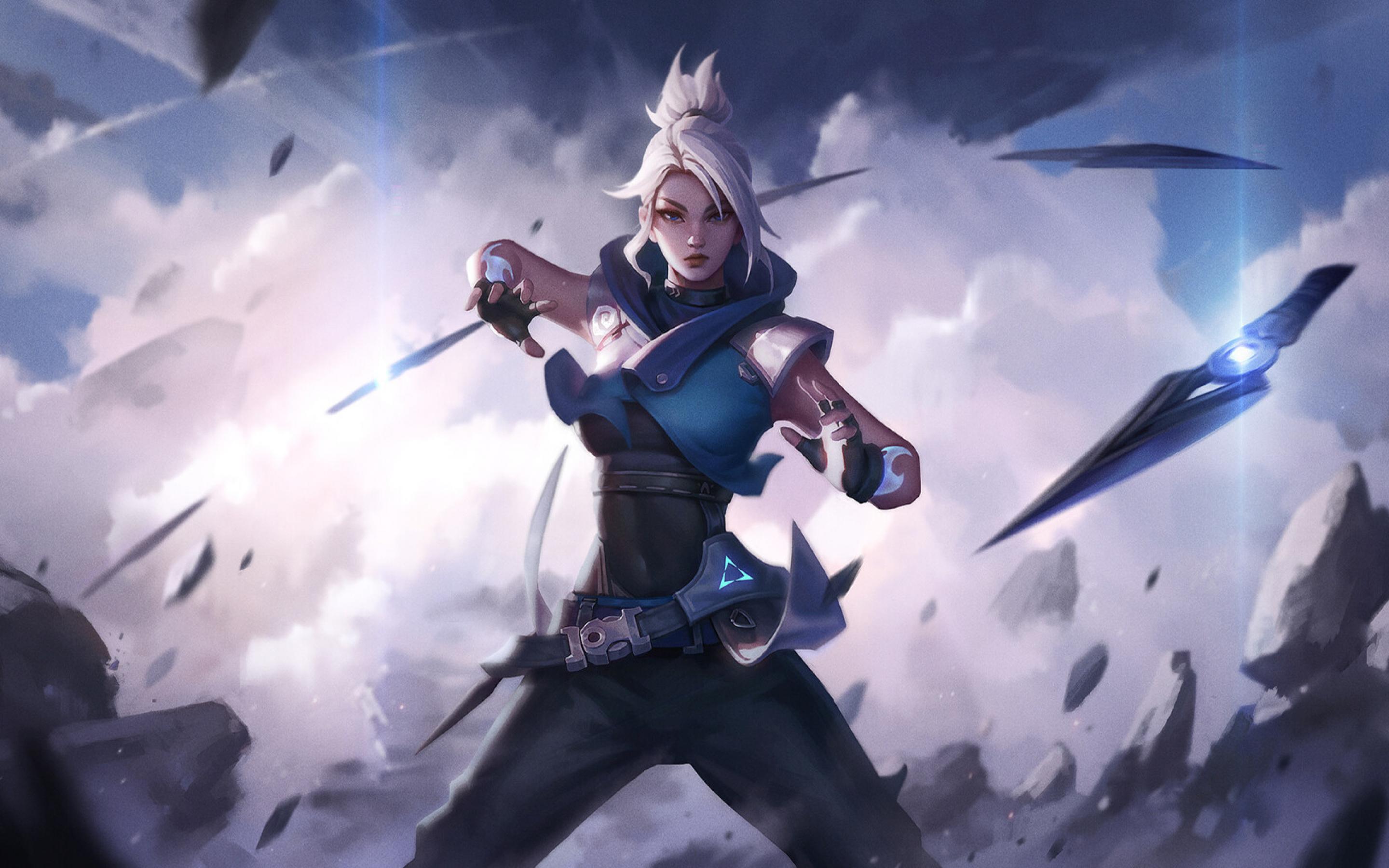 2880x1800 Download 2880x1800 wallpaper valorant game, character jett, fanart, mac pro retaia image, background, 26154