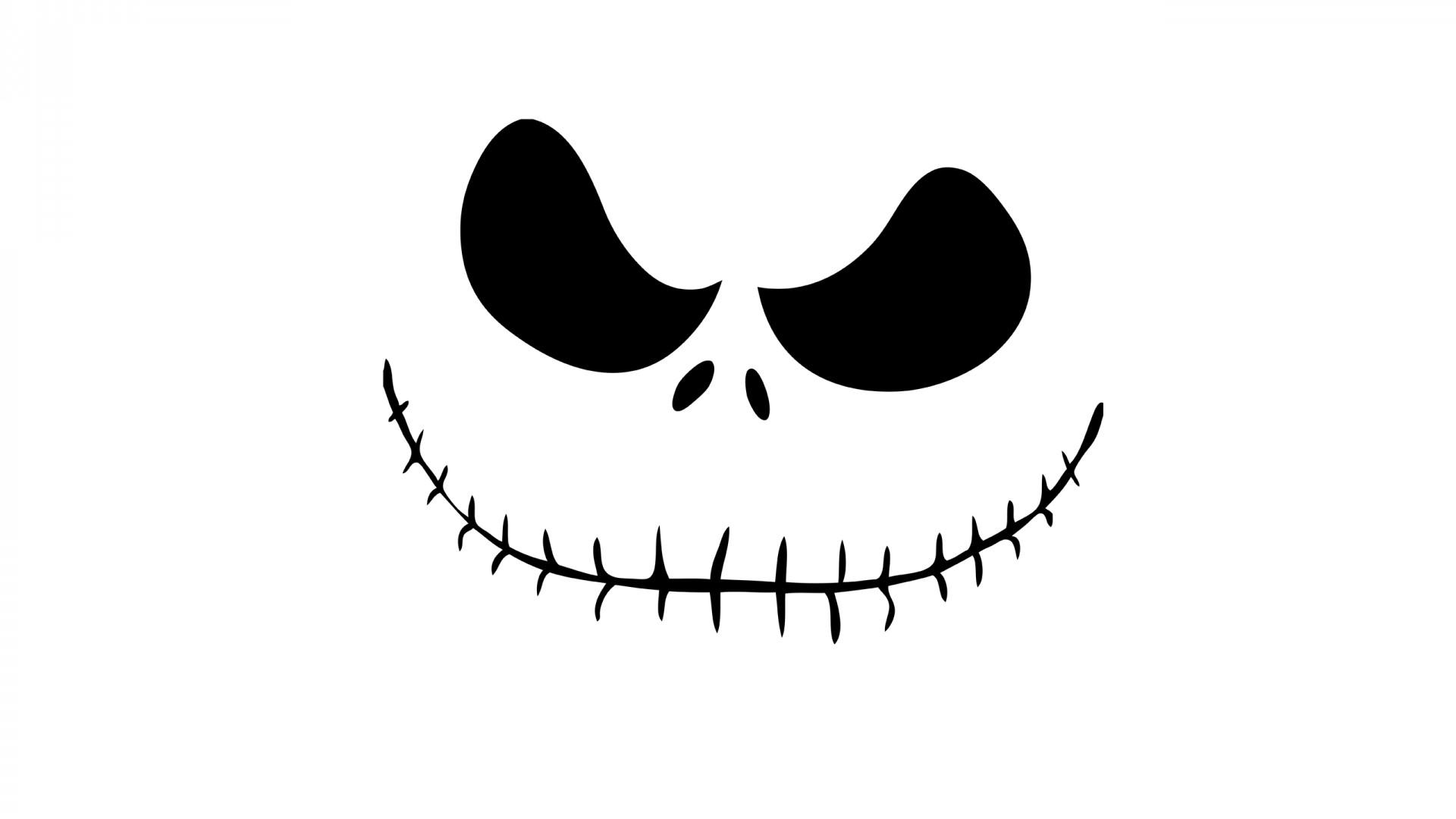 1920x1080 Full HD Jack Skellington Face Nightmare Before Christmas HD Wallpaper