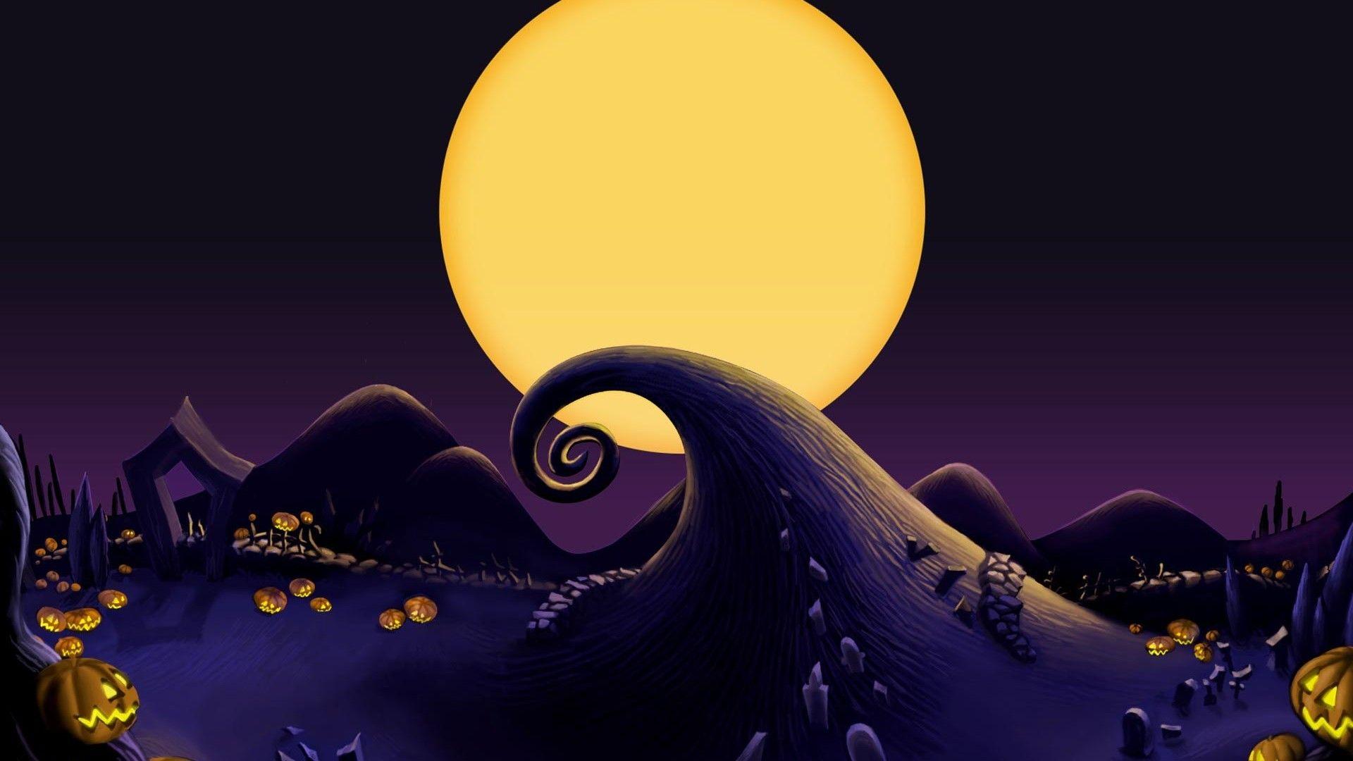 1920x1080 Nightmare Before Christmas Aesthetic Wallpaper