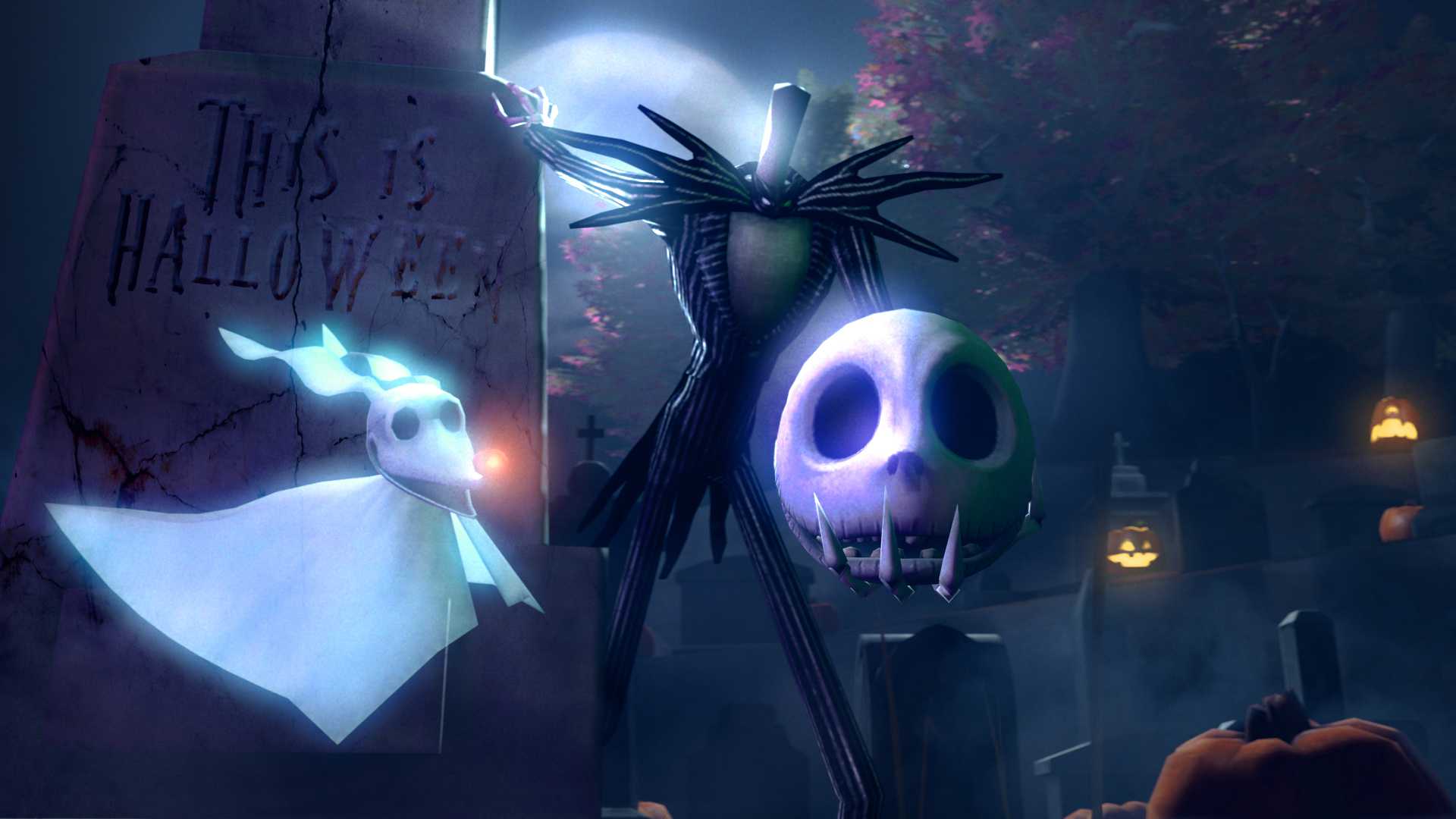 1920x1080 Desktop Jack Skellington Wallpaper