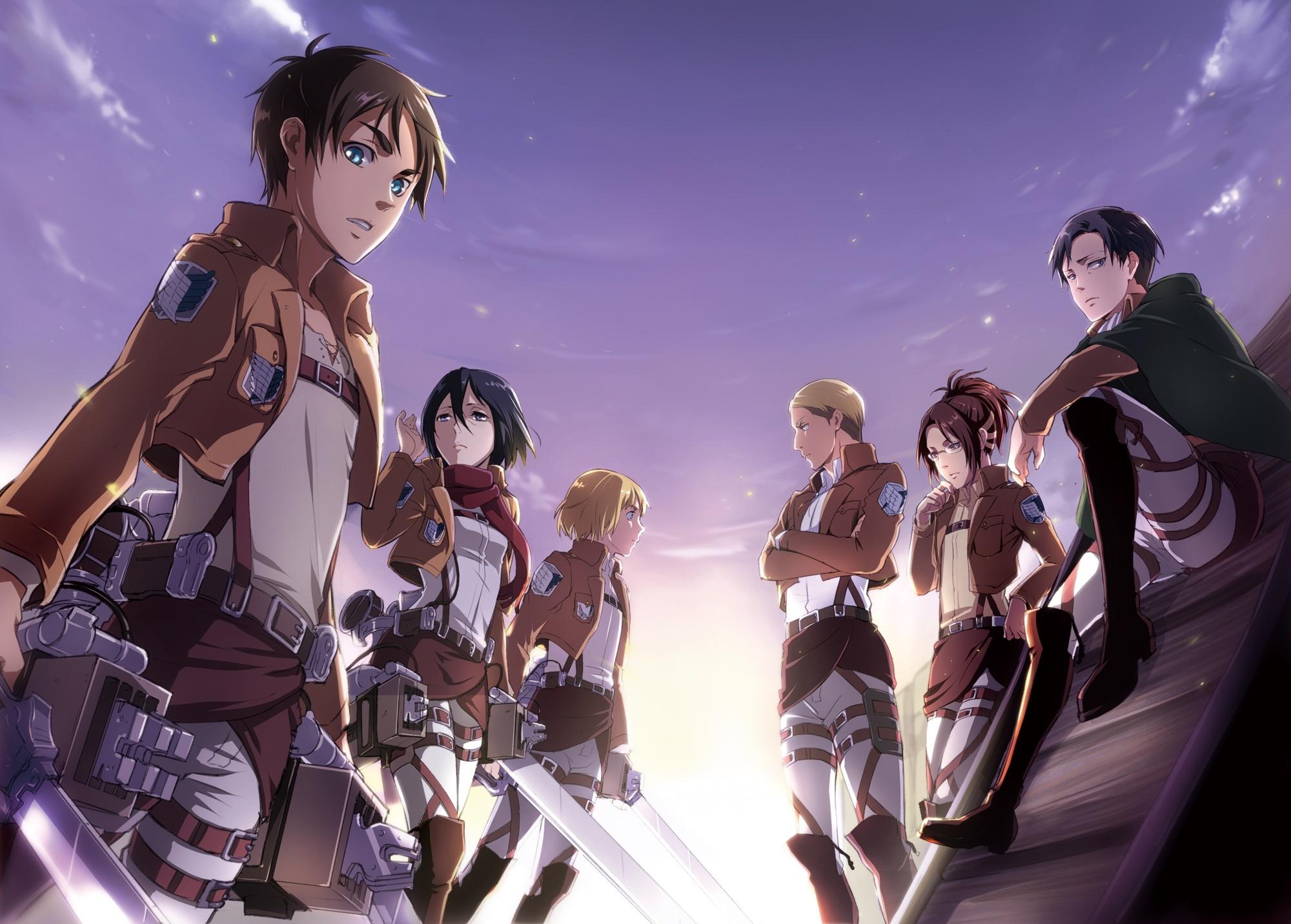 2000x1431 Wallpaper Armin Arlert, Shingeki No Kyojin, Eren Jaeger, Attack On Titan, Mikasa Ackerman:2000x1431