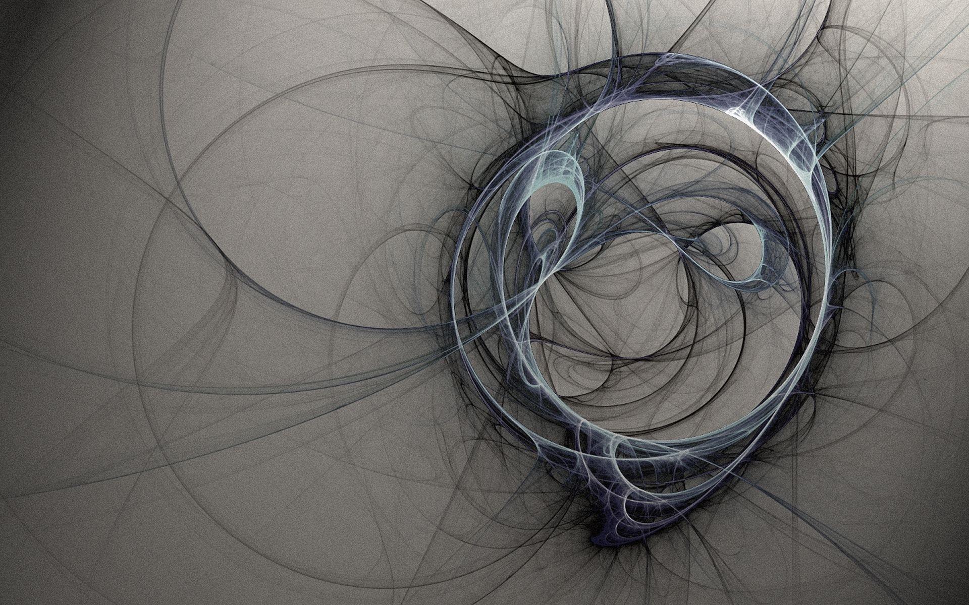 1920x1200 drawing, black, digital art, monochrome, abstract, spiral, symmetry, blue, circle, ART, shape, line, wing, sketch, organ HD Wallpaper