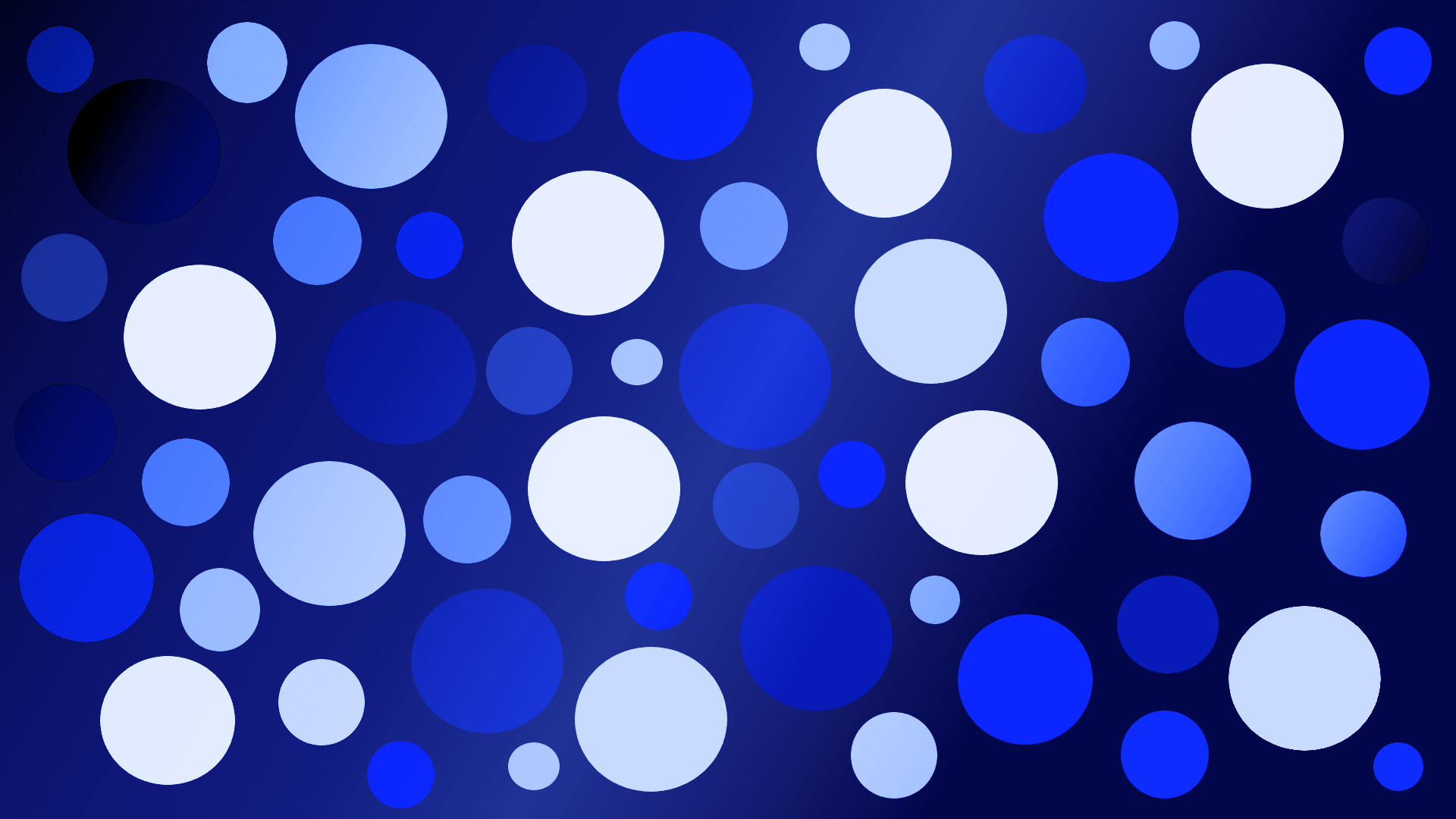 1920x1080 Shades of Blue and White Circles, Art by lonewolf6738 HD Wallpaper