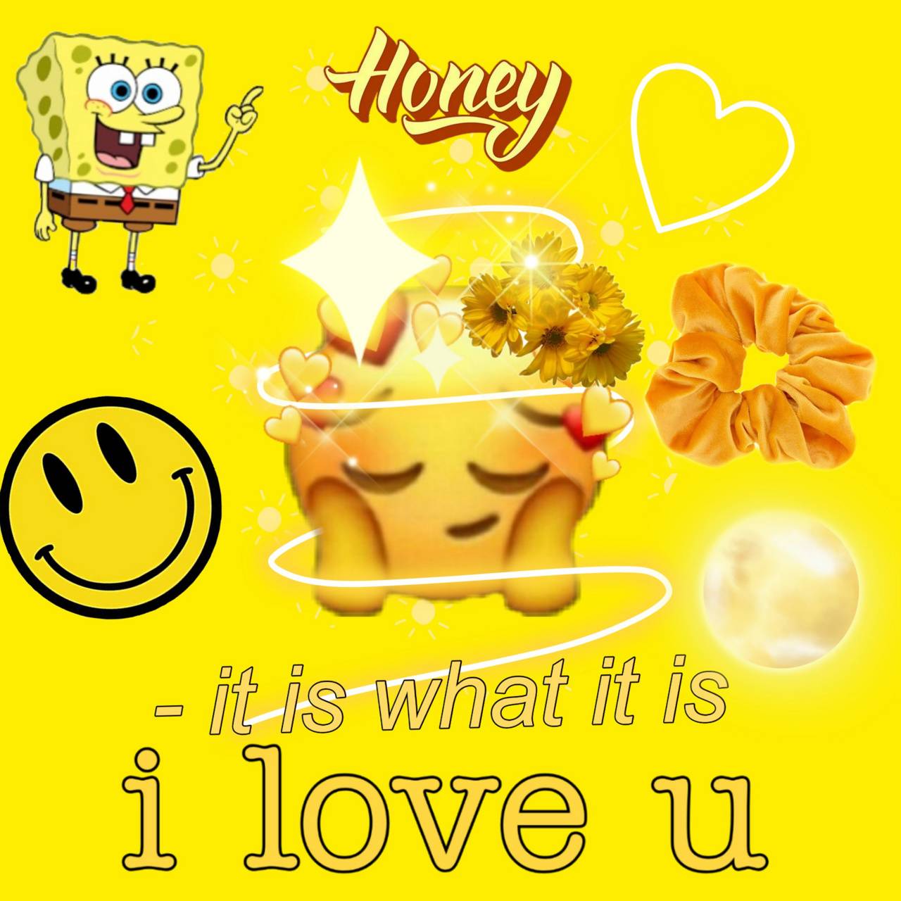 1280x1280 Aesthetic Wallpaper That Are Honey Yellow