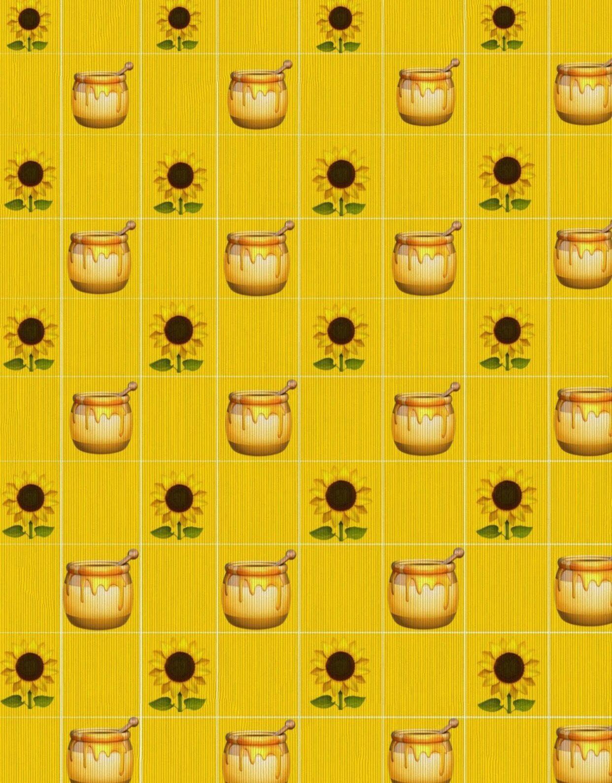 1242x1589 Yellow Emoji Background Aesthetic