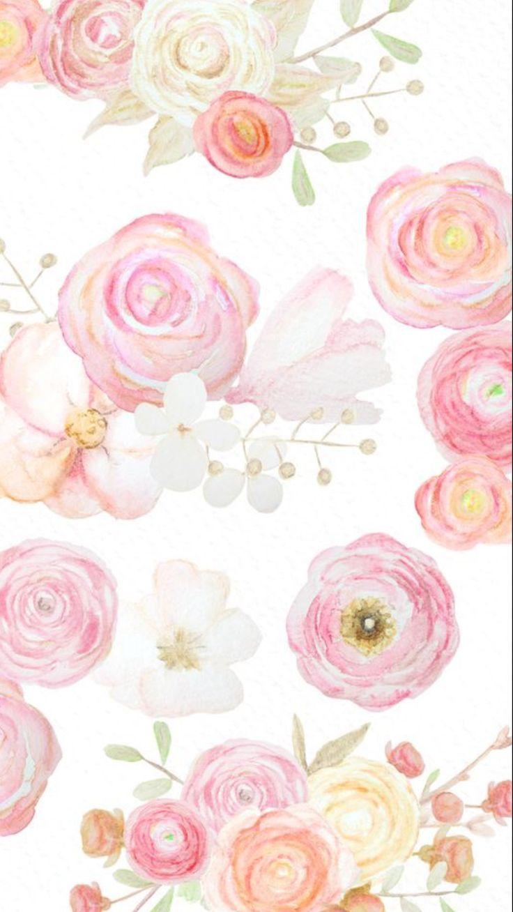 736x1308 Wallpaper vol.27. Watercolor floral wallpaper, Floral watercolor, Flowery wallpaper