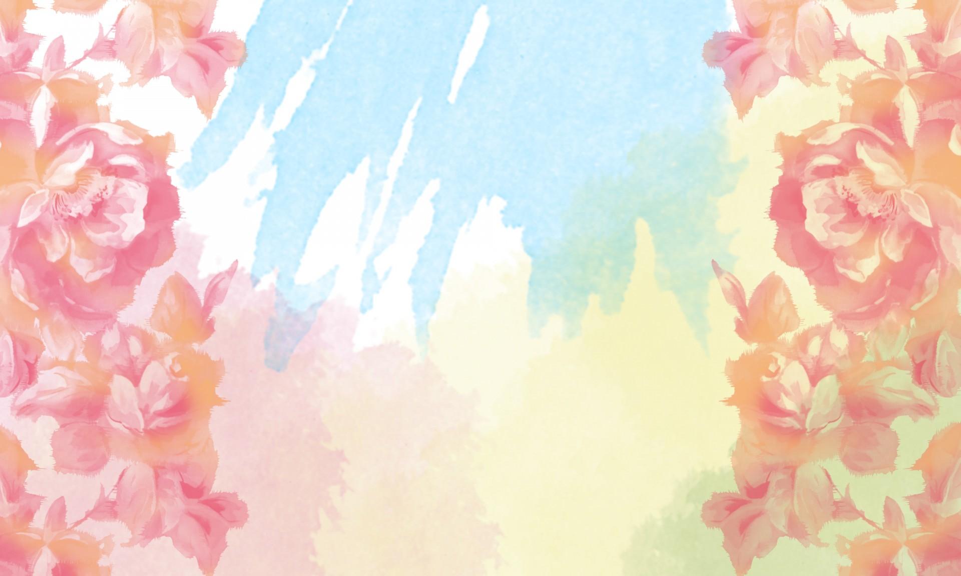 1920x1152 Floral Rose Watercolor Background Free Domain Picture