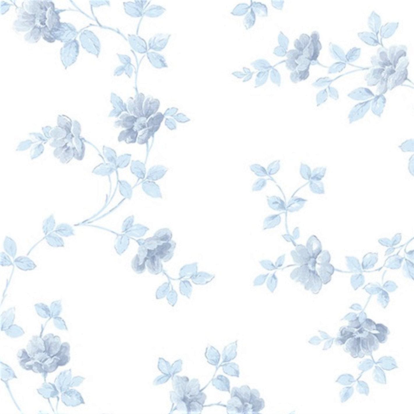 1421x1418 Soft Watercolor Floral Wallpaper Shabby Pastel Vine Toile