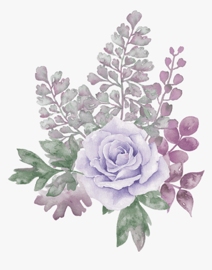 860x1095 Pastel Floral Watercolor Background, Png Download, Transparent Png