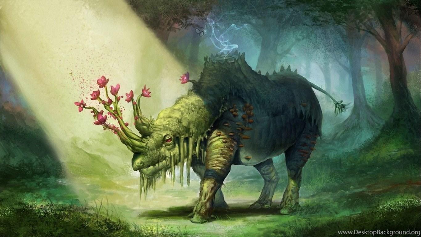 1366x768 Mythical Creature Fantasy Animal Wallpaper High Resolution Desktop Background