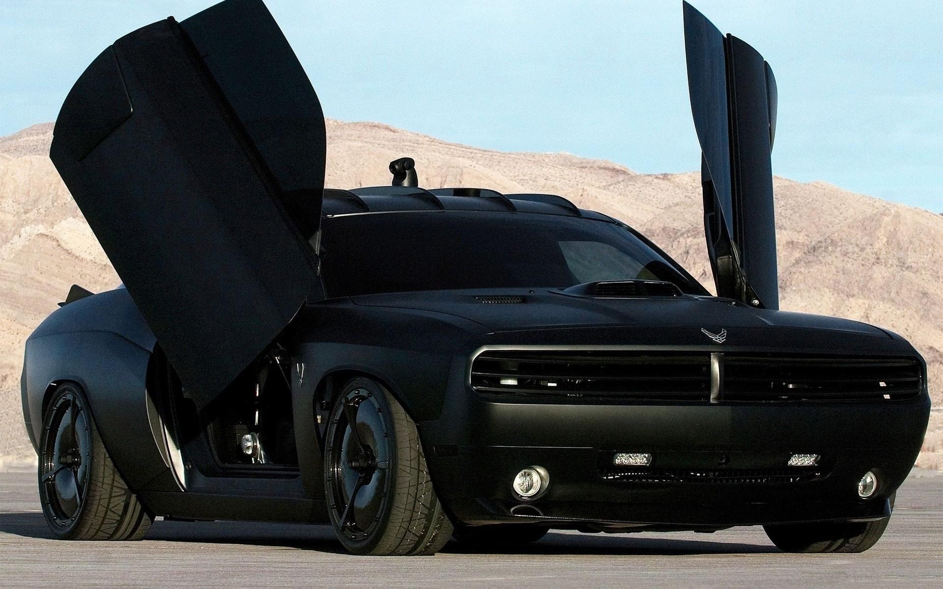 1920x1200 black cars concept vehicles dodge challenger 1920x1200 wallpaper