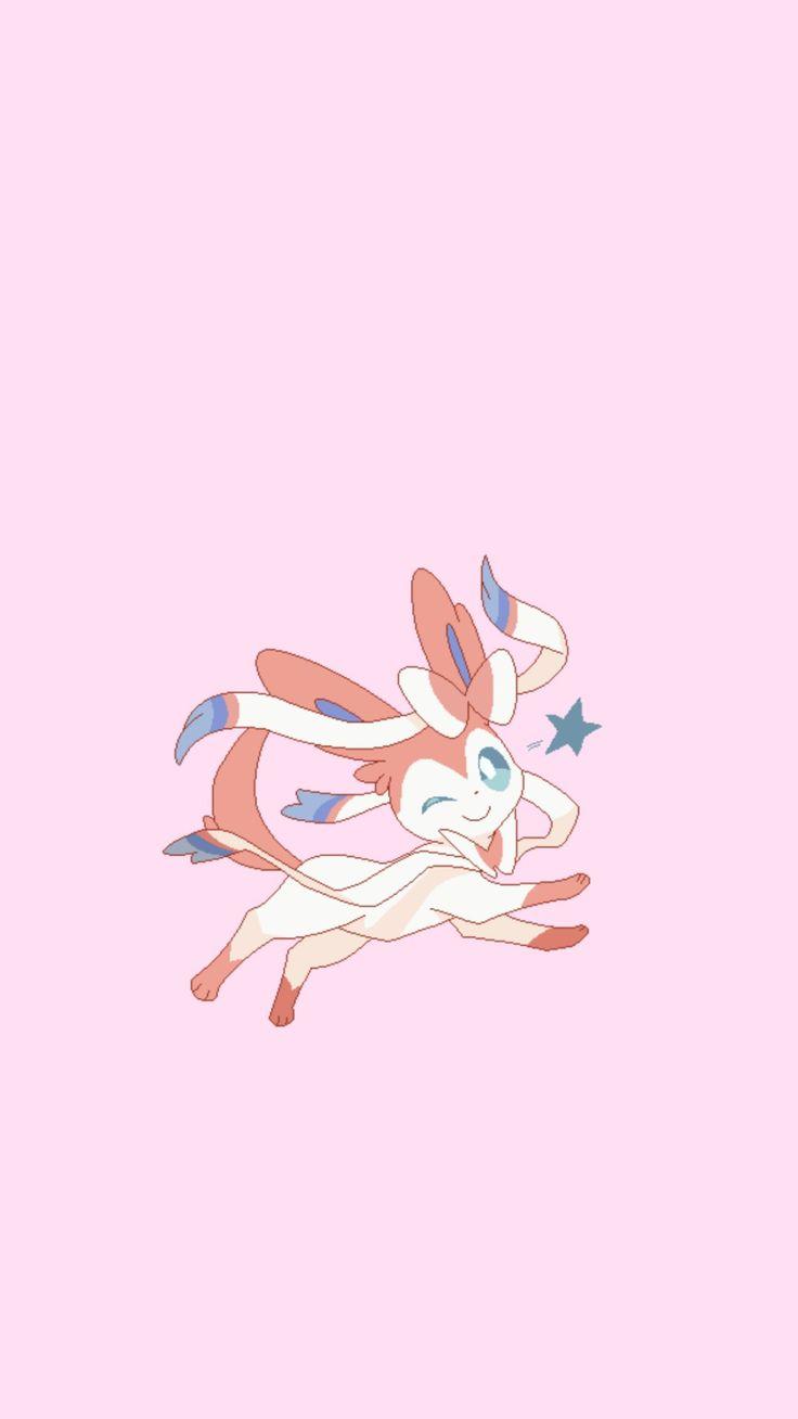 736x1308 Lucky pink sylveon. Cute pokemon wallpaper, Kawaii wallpaper, Pikachu wallpaper