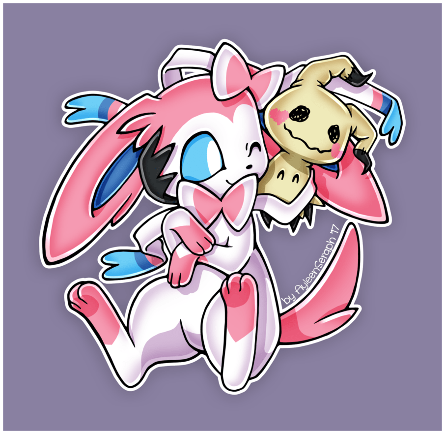 906x882 Sylveon And Mimikyu By Alin The Dog. Sylveon, Pokemon Moon And Sun, Mimikyu