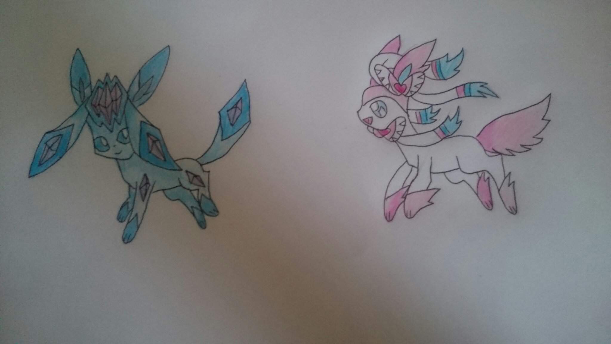 2048x1152 Mega Glaceon and Mega Sylveon. Pokémon Amino