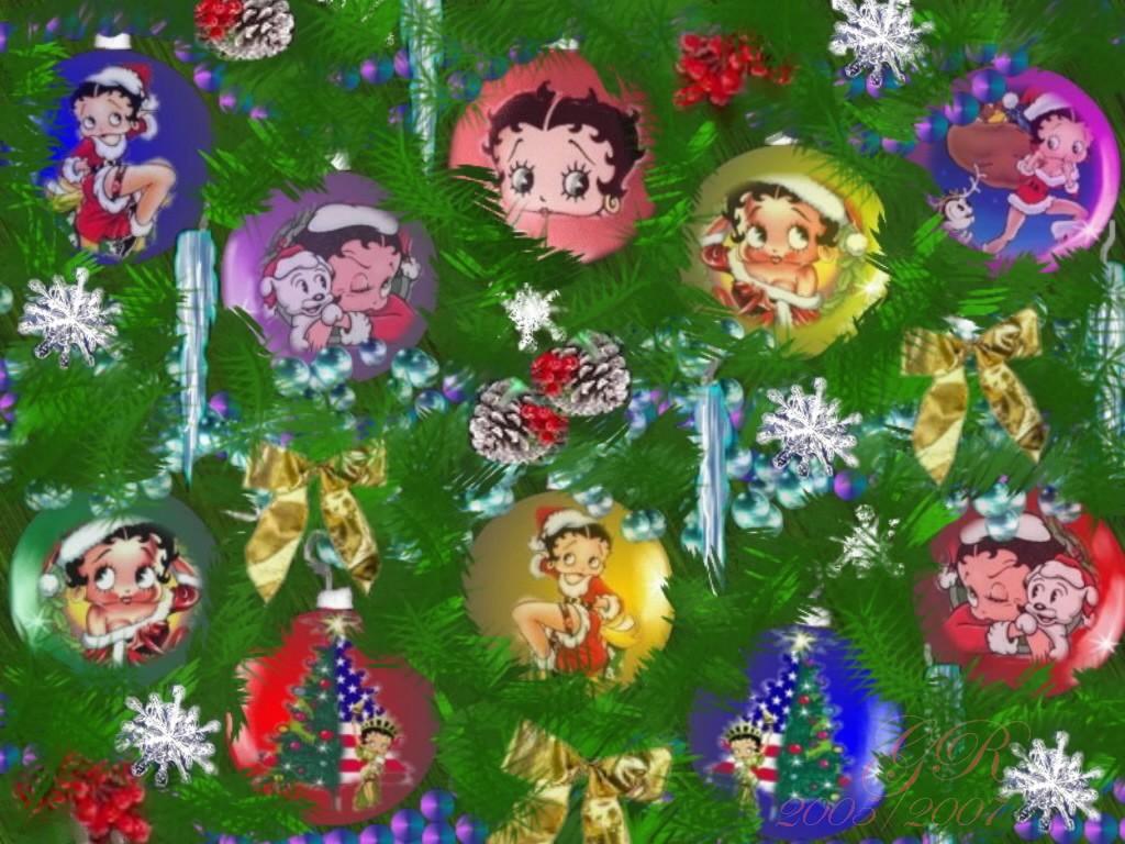 1024x768 hd wallon: Wallpaper Betty Boop Christmas