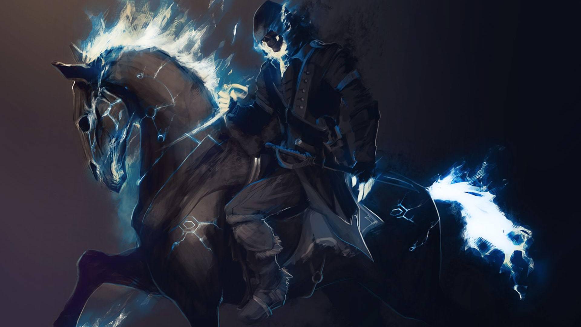 1920x1080 Free download Fire Horse Digital Painting Wallpaper DigitalArtio [1920x1200] for your Desktop, Mobile & Tablet. Explore Ghost Rider Skull Wallpaper. Ghost Rider Skull Wallpaper, Ghost Rider Wallpaper, Ghost Rider Wallpaper