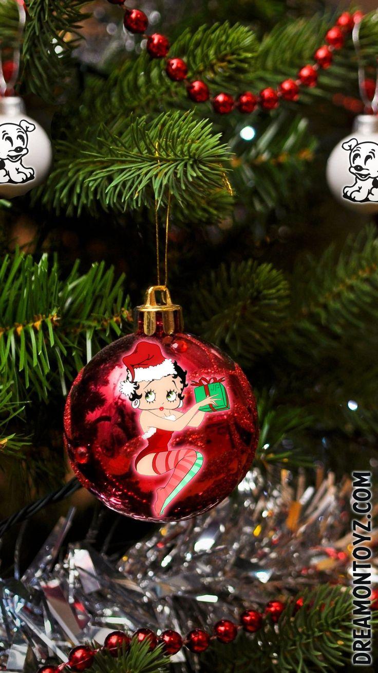 736x1308 Free Betty Boop Cell Phone Wallpaper. Betty boop, Christmas, Christmas tree background