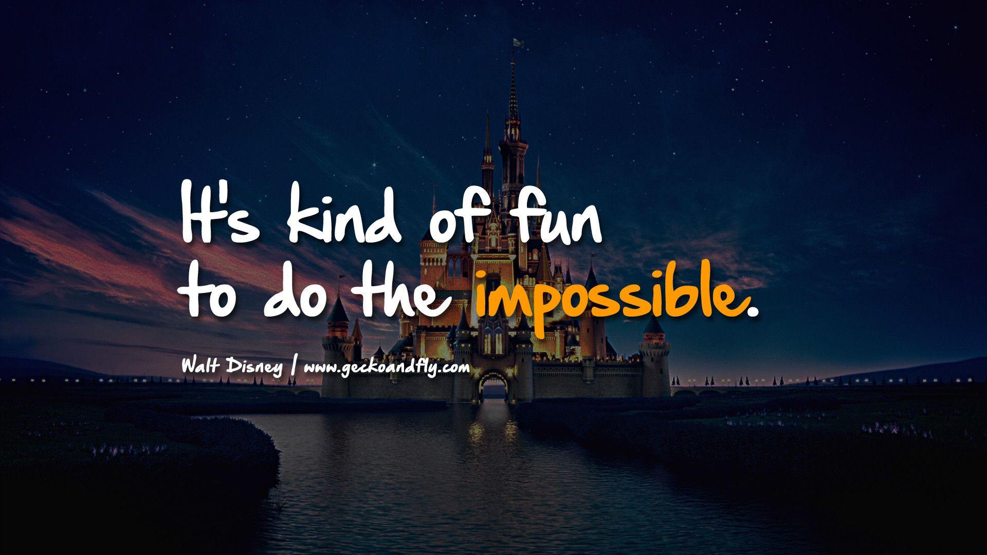 1920x1080 Inspirational Walt Disney Quote Wallpaper