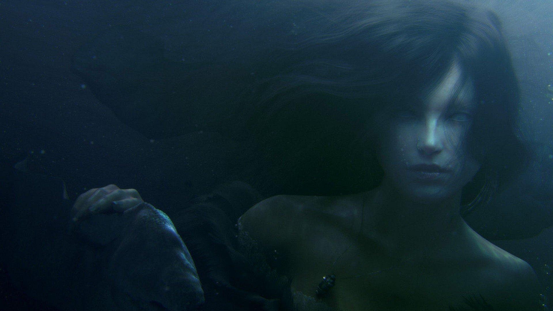 1920x1080 Fantasy art underwater dark mermaids wallpaperx1080