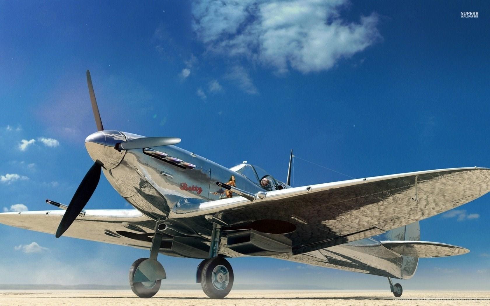 1680x1050 Supermarine Spitfire Wallpaper Aircraft Wallpaper Desktop Background
