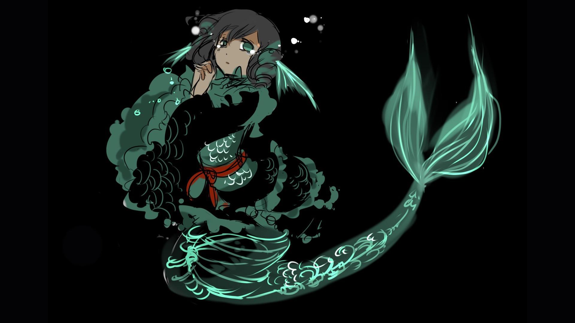 1920x1080 Anime mermaid girl wallpaper and image, picture, photo