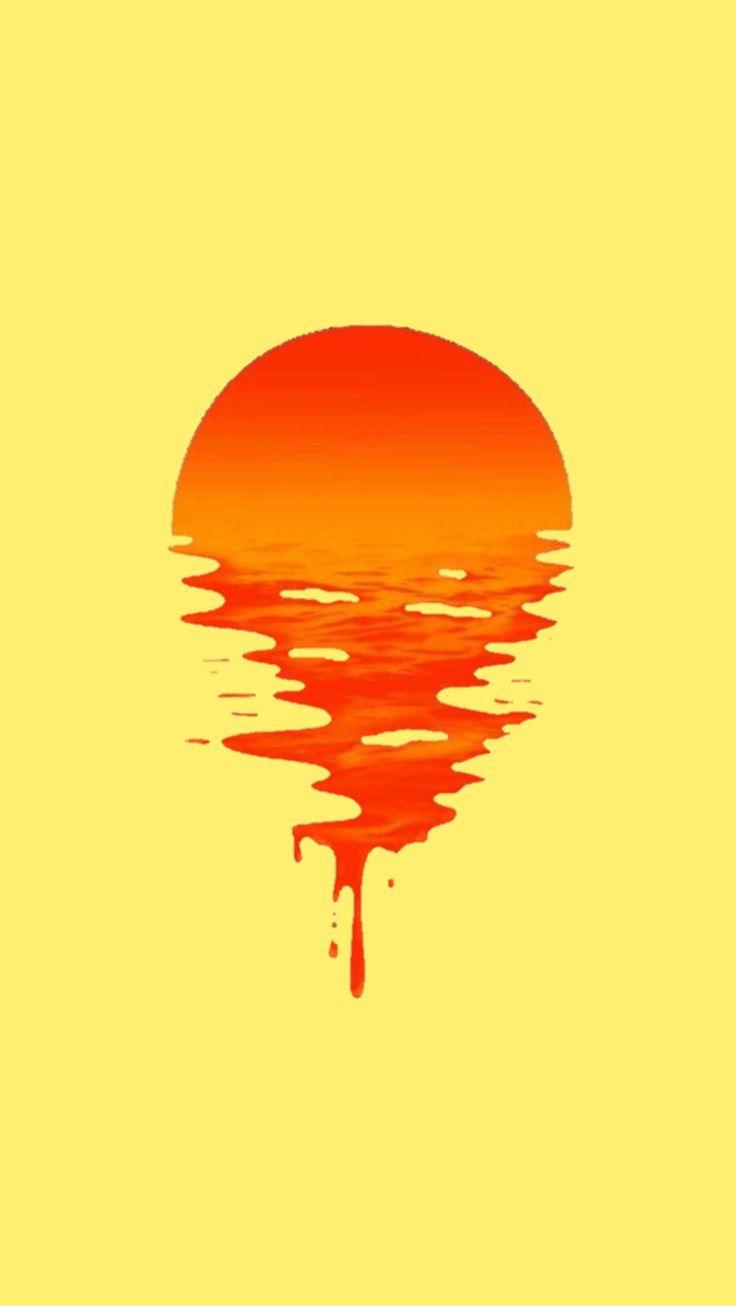 736x1306 Yellow Red Orange Wallpaper / Lockscreen / Background Sunset Sun Aesthetic. Orange wallpaper, iPhone wallpaper orange, Sunset wallpaper