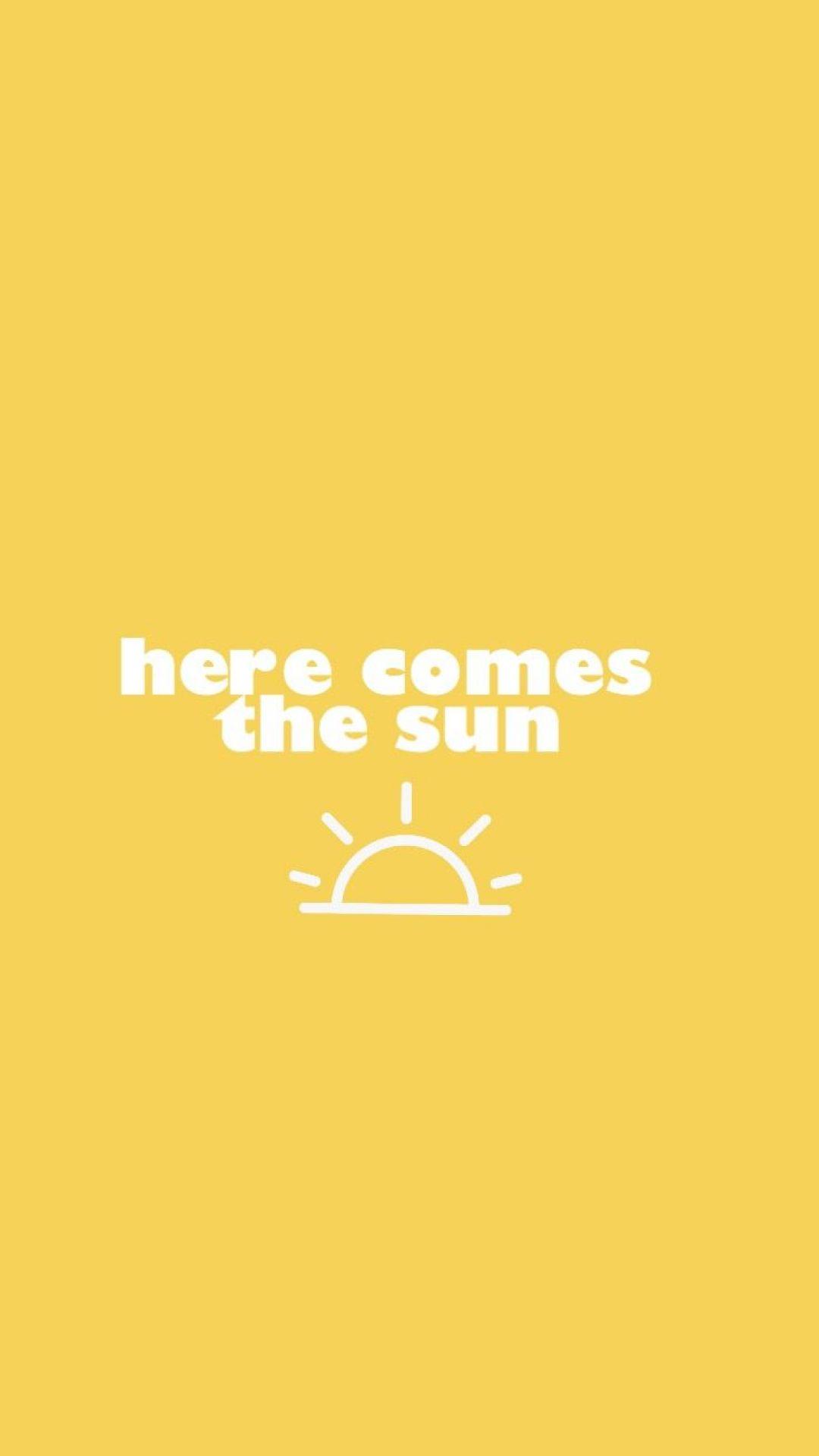 Download Hello Sunshine Pastel Yellow Aesthetic Wallpaper