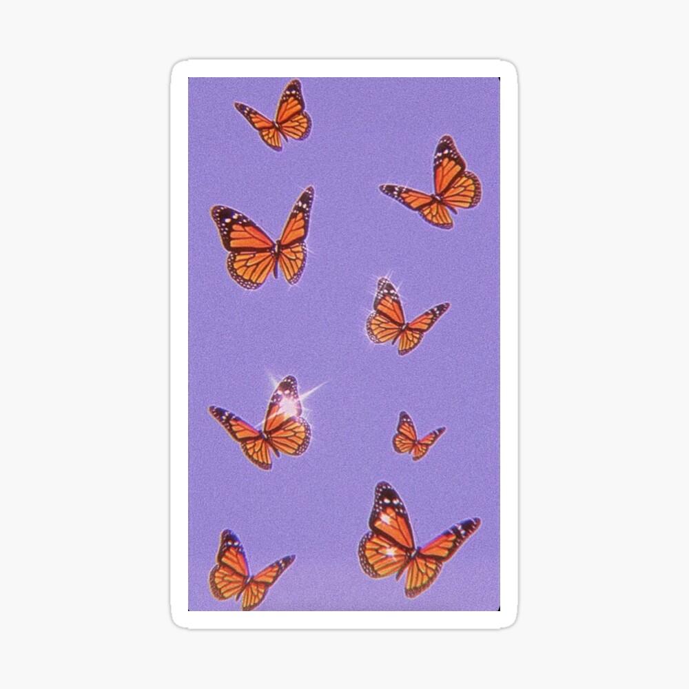 1000x1000 Butterfly purple wallpaper iPhone Case