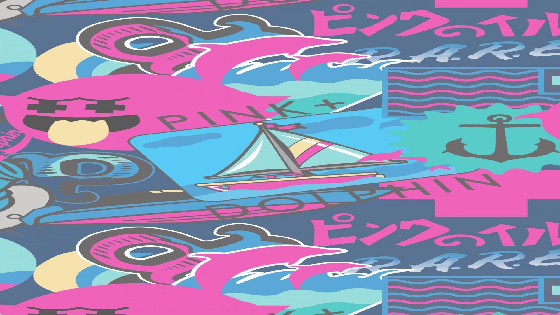 1920x1080 Pink Dolphin Logo Wallpaper.cheapusedmotorhome.info
