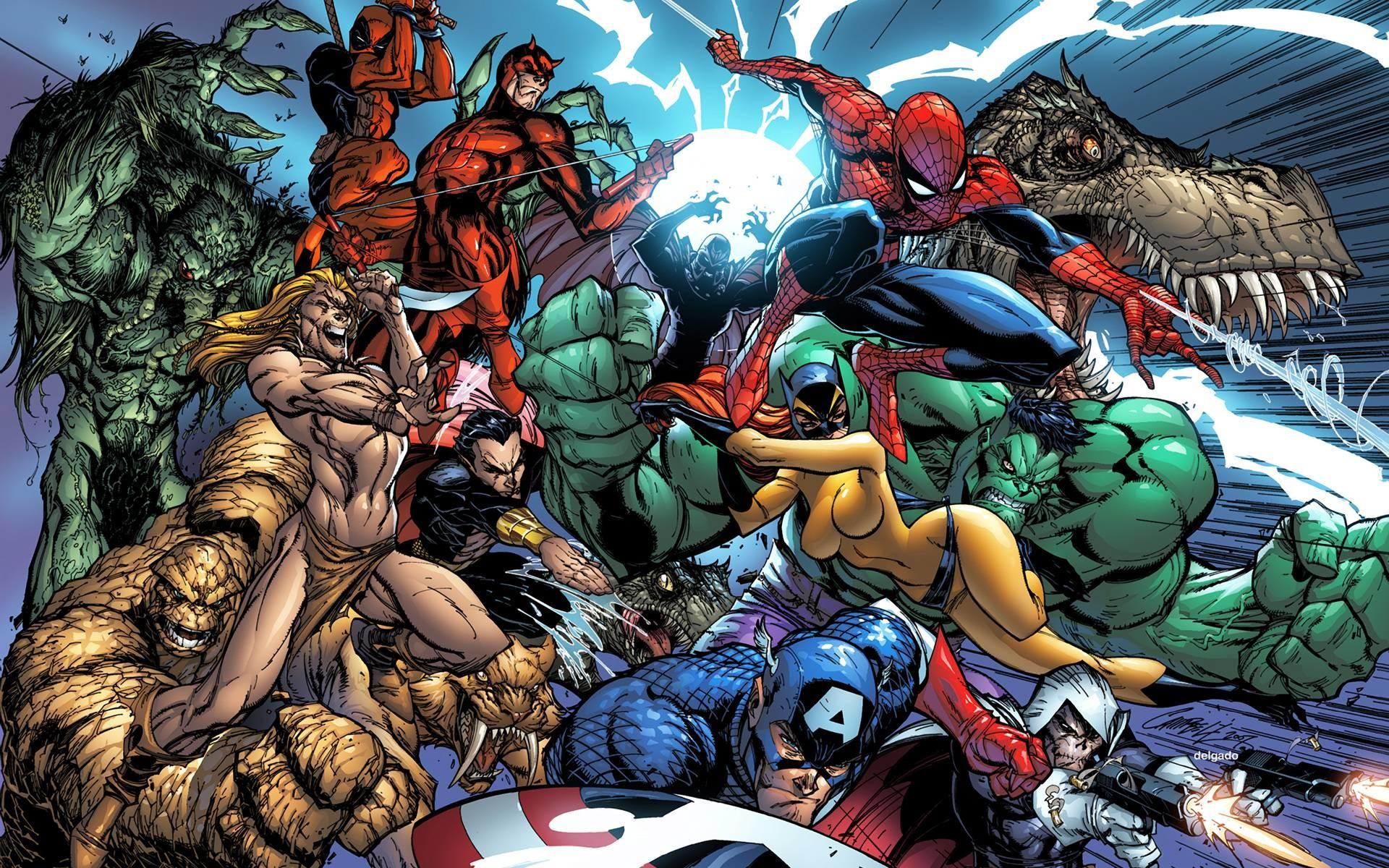 1920x1200 Marvel and DC