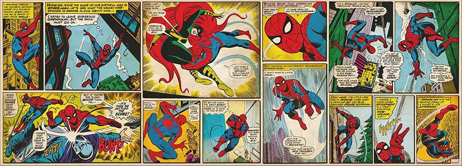 1500x542 Spiderman Comic Book Strip