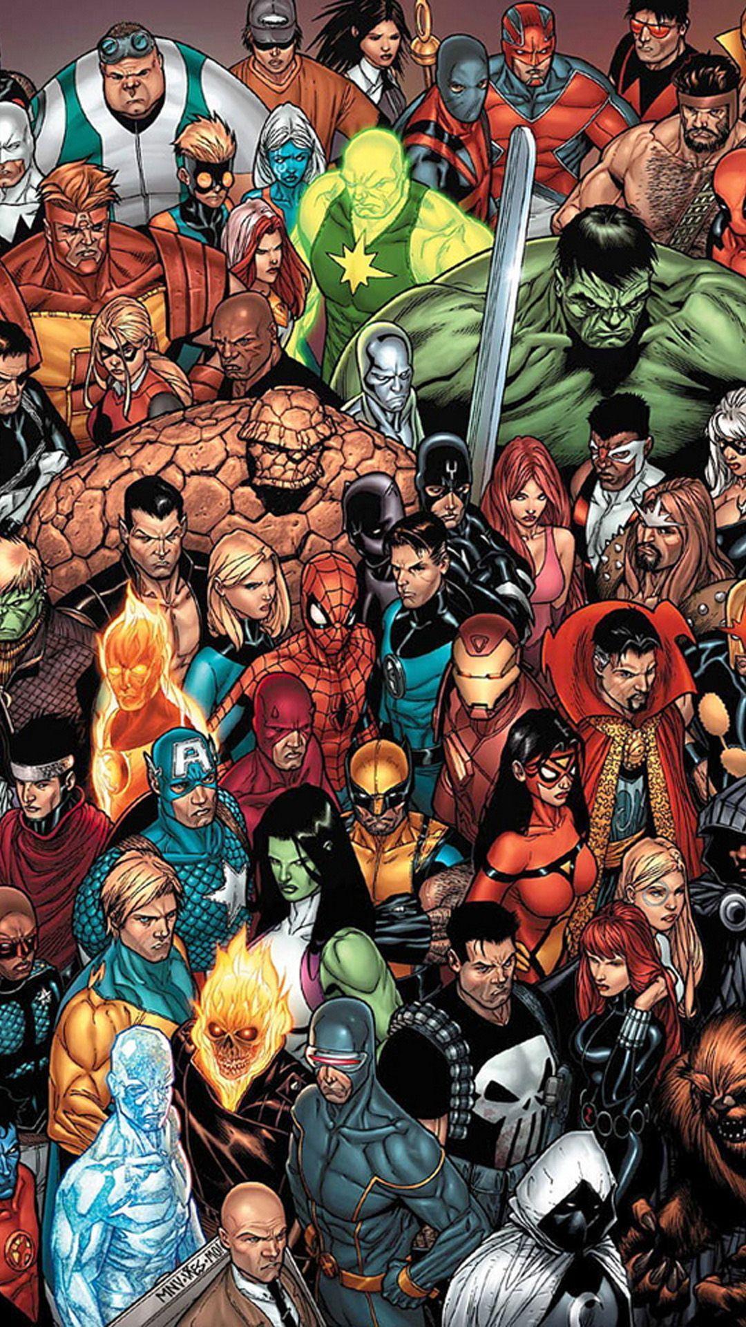 1080x1920 Vintage Marvel Comics Wallpaper